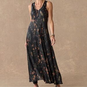 Johnny Was Silk Floral Dress
